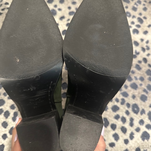 MARC FISCHER Gona Western Booties Dark Green Sz 8.5 Original Price $239 - Picture 7 of 9